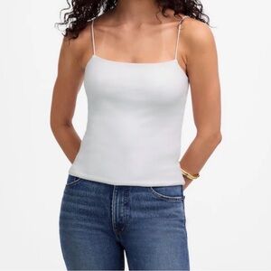 Madewell White Spaghetti Strap Camisole